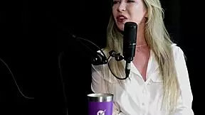 Milena Moreau in sheer red lingerie squirts alone with vibrator, then has anal sex and group fun with wheelchair user