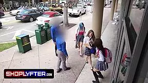 I bent the teen over in the backroom for doggystyle casting.