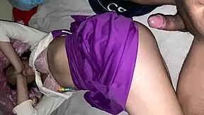 Young CHOLITA 18 deceives her husband while he's at the mine, SCREAMING for harder FUCKING in pleasure.