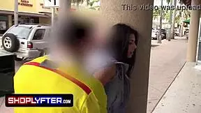 I bent the teen over in the backroom for doggystyle casting.