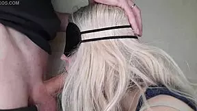 Can You Guess The Taste? Blindfolded Friend's Wife Sucks My Dick And Swallows Cum In Tricky Game.
