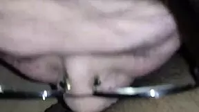 she deepthroats a monster cock in the car outdoors