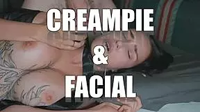 step mom shocked by cum inside, step son found her blindfolded and fucked her hard in bedroom