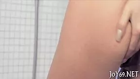 Petite Young Babe Uses Toys To Finger Her Tight Pussy And Stimulate Her Small Tits