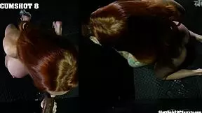 sophia shows impressive sucking skills.