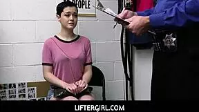 officer jack finds a vibrator in jade valentine's purse and punishes her hard in the office