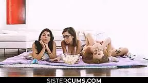 sistercums - big bro lures his stepsister and friends into fucking