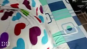 I get a nice surprise with a bent-over ass and anal plug