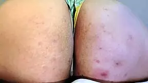 Cute Tubby Babe Spreads Nasty Asshole!