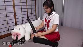 hey, wanna see this chained asian student scream with multiple orgasms?