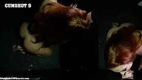 sophia shows impressive sucking skills.