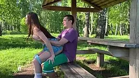 a couple enjoys a wild outdoor adventure