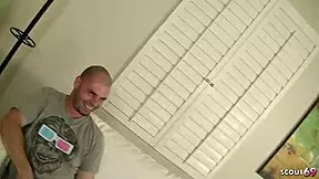 big tits mature nympho in fishnet seduces for a rough casting session with a hung guy