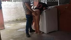 the housewife pays the technician with her ass while her husband is away