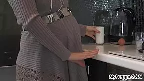 Fingering Her 37-Week Pregnant Pussy Now!