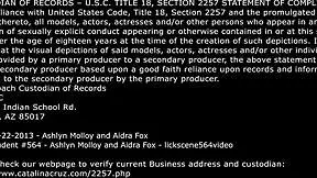 aidra fox gets licensed to lick ashlyn molloy's pussy