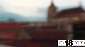 my18teen 18+s - young guy hard fucks russian student and she swallows cum