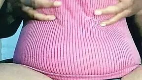 Indian girl shows juicy hairy pussy and big boobs.