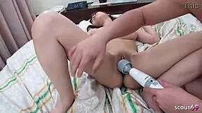 Slim Japanese teen with bouncing natural boobs gets picked up for raw JAV casting.