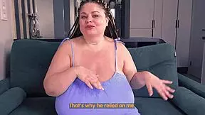 My busty stepmom says, 'let me explain the female body and relieve your tension.'