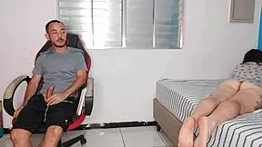 This excited stepsister exposes her big ass to provoke her stepbrother