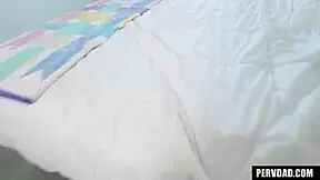 Angel and Avery Moon Threesome with Stepdaddy