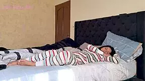 shy latina wakes up in stepbrother's bed