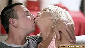 the granny's lingerie gets me so turned on every time. i can't resist her old german charm.