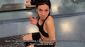 I fucked the new guy in the gym, spreading my pussy and getting licked. But the motherfucker was a cheater.