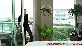 Teen in Cuffs Endures Harsh Fucking, Feeling the Intense Bondage and Fetish Play