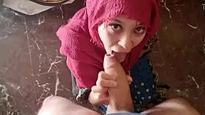 that muslim teen sucking big cock and cumming on her mouth