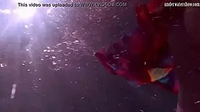 Redhead Nikita Vodorezova, why get naked so fast underwater?