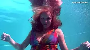 Redhead Nikita Vodorezova, why get naked so fast underwater?