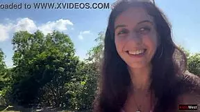 crazy cumwalk on beach almost caught! 😱