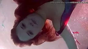 Redhead Nikita Vodorezova, why get naked so fast underwater?