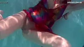 Redhead Nikita Vodorezova, why get naked so fast underwater?