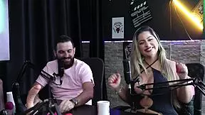 Brazilian couple demonstrates oral skills in lingerie