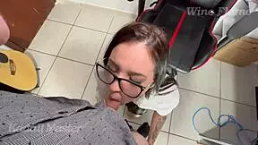 Wow! The Latina Student Sucks The Fat Professor's Cock To Boost Her Grade, Her Tight Pussy Wet!