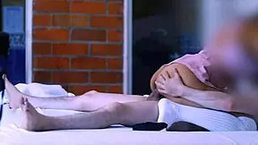 The older stepbrother and his sister's friend sneak away to be alone together.