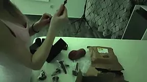 La polla de mi novio vs un coño de juguete y mi boca, so sexy.