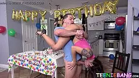 Petite Slut Gives Fellatio Before Anal