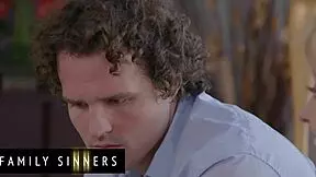 Family sinners - naughty step sister takes her step brothers virginity and teaches him how to fuck a woman