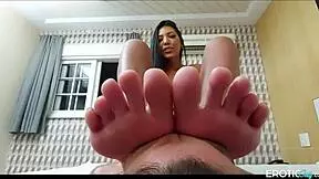 extreme foot domination, we love it rough. my dirty foot slave needs to learn a lesson, this time i won't go easy on her.