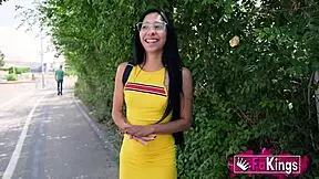 'I'm wild at fucking hard,' brunette teen 18+ proves in bareback solo casting