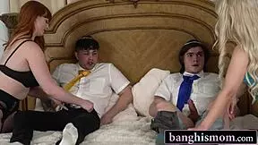 just a casual family foursome where stepmoms swap sons for fun