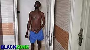 The step son watches his step mom in the kitchen, eyeing her ass closely.