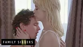 Family sinners - naughty step sister takes her step brothers virginity and teaches him how to fuck a woman