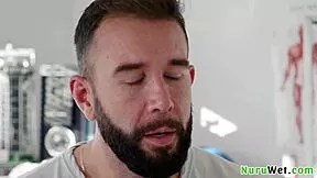 Anna Claire Clouds prepares for nuru massage