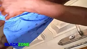 The step son watches his step mom in the kitchen, eyeing her ass closely.