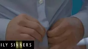 Family sinners - naughty step sister takes her step brothers virginity and teaches him how to fuck a woman